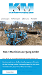 Mobile Screenshot of koch-munitionsbergung.de