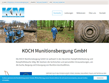 Tablet Screenshot of koch-munitionsbergung.de